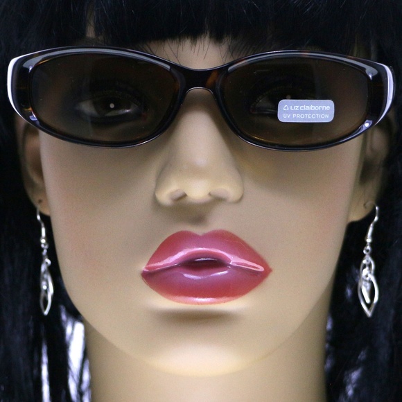 Liz Claiborne Tortoise-Shell Designer Cateye-Sun - Picture 4 of 7